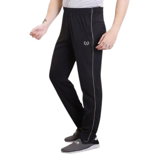 Men Lower - Cotton, Size L, Black | Regular Fit, Breathable, Anti-Wrinkle, No Fade
