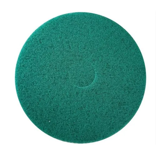 Round Buffing Wheel - Non Woven, 16 Inch Diameter, 25mm Thickness, Green | High-Gloss Finish for Metal and Plastic, Fits Standard Buffing Machines
