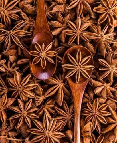 Star Anise - Whole Natural Dried Spice | Fresh Quality, 100% Pure, Good for Health, Brown Color, Grade A, Shelf Life 6 Months
