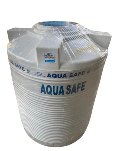 Triple Layered Water Tank - 1000 L Vertical Storage 406 mm Manhole Size 5-Year Warranty | Food Grade LDPE Standard Size 24 Kg Weight