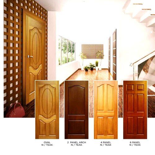 Wooden Door - Color: Black And Golden