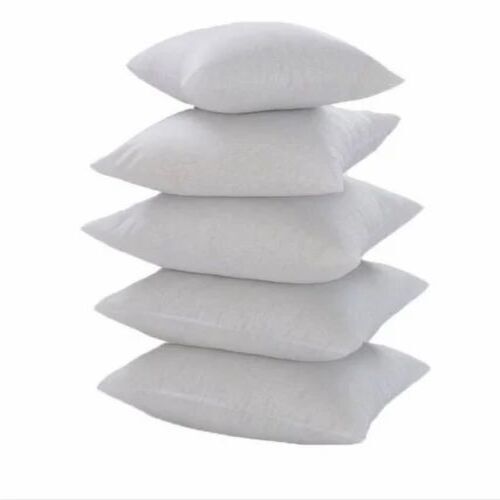 Compressed Cushion Fillers - Non Woven 300 Grams White | 100% Cotton Square Shape Plain Style Zipper Closure