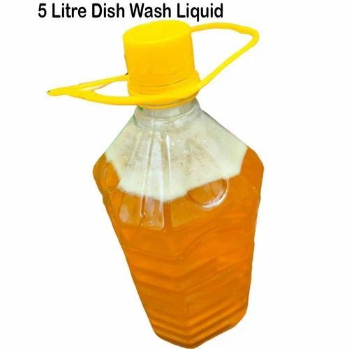 Dish Wash Liquid - 5 Litre, Yellow Color, Eco Friendly Formula for Effective Dish Washing