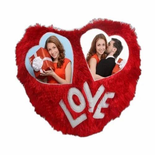Fur Big Heart Sublimation Cushion