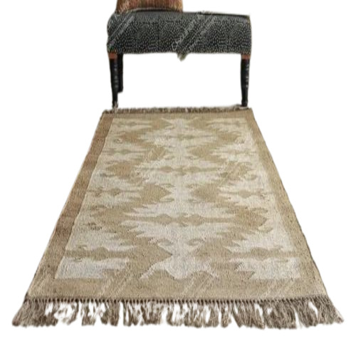 Living Room Rug - Jute, All Sizes Available, Multicolor - Modern Design, Handmade, Quick Drying, Customized Shape for Home and Picnic Use