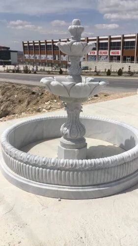 Marble Fountain - Color: White