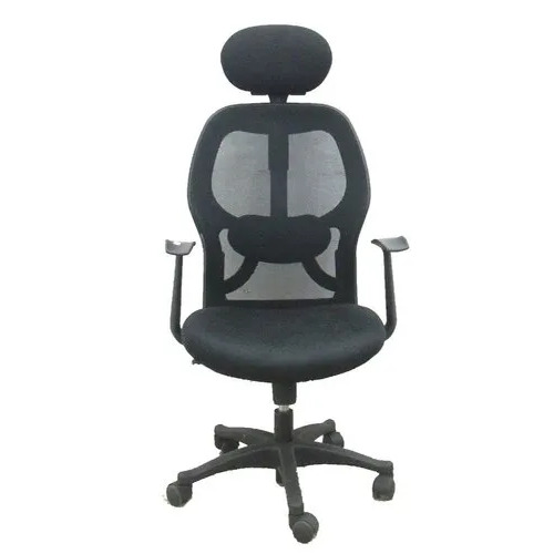 Rufous High Back Office Chair - Fabric Material Seat Height 18-19 Inches | Durable Modern Design Fixed Arms Easy to Clean Rotatable