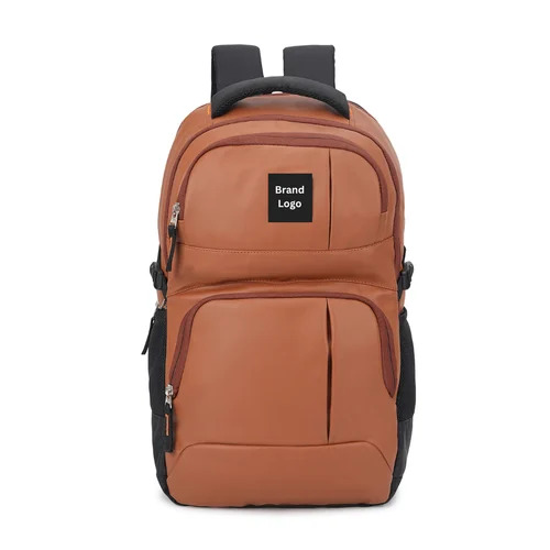 Peach Polyester Laptop Backpack - Color: Multiple