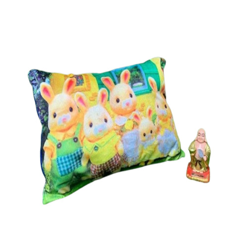 Printed Pillow - Premium Quality Cotton, 12x18 Inch Multicolor Rectangle Shape with Block Print Design | Ideal for Home Use, Back Support