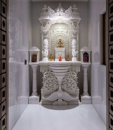 Printed White Marble Temples - Feature: Scratch Resistant