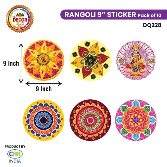 Rangoli 9" Stricker (Pack of 10)