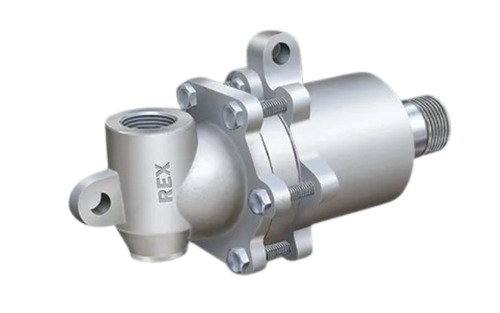 Rotary Joints - New Polished Design | Corrosion Resistant, Gray And Silver, Ideal For Hydraulic Fittings