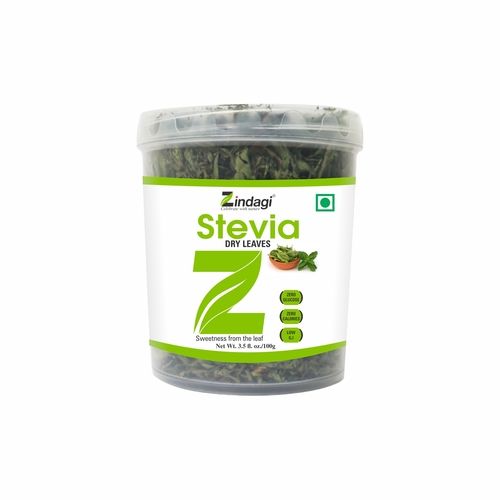 100Gm Stevia Dry Leaves - Color: Light Green