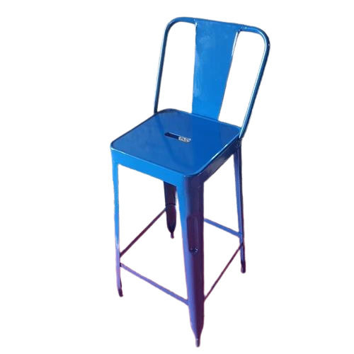 Blue Iron Bar Stool Chair