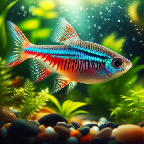 Cardinal Tetra Aquarium Fish - Very Good Quality, Multicolor | Disease Free, Ideal for Aquariums, Exotic Freshwater Species