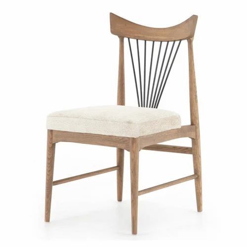 Designer Wooden Dining Chair - Acacia Wood | Premium Quality, Optimum Design, Attractive Brown Finish, Customizable Size, Ideal for Dining Areas & Restaurants