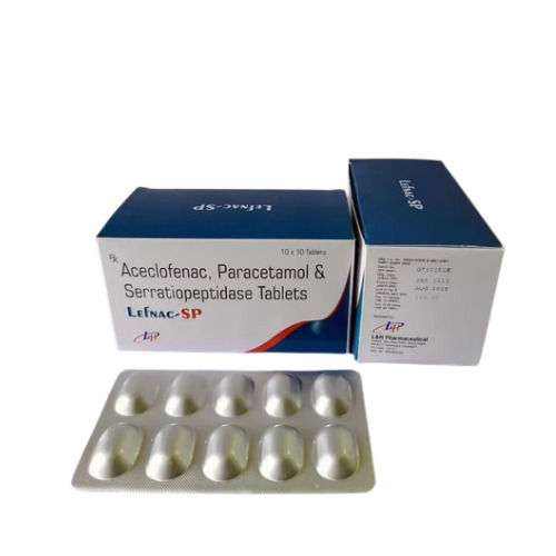 Lefnac-SP Aceclofenac Paracetamol Serratiopeptidase Tablets