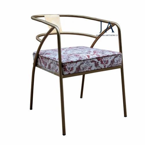 Metal Cafe Chair - Premium Mild Steel, Multicolor Design | Optimum Quality, Eco-Friendly, Durable, With Armrest