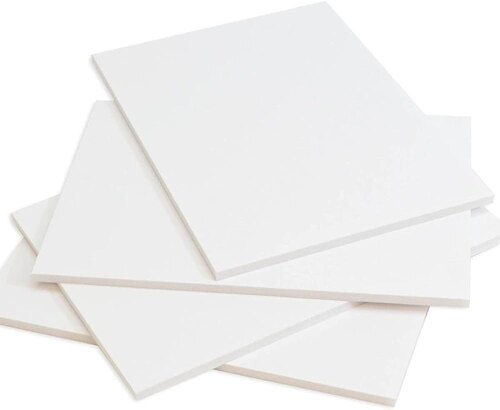 Sunboard Sheets - Rectangular Plain White Rigid Standard Size | Industrial Application