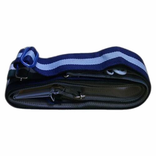 Blue School Uniform Belt - Polyester Material, Customized Size | Premium Quality, Unisex Design, Handwash Care