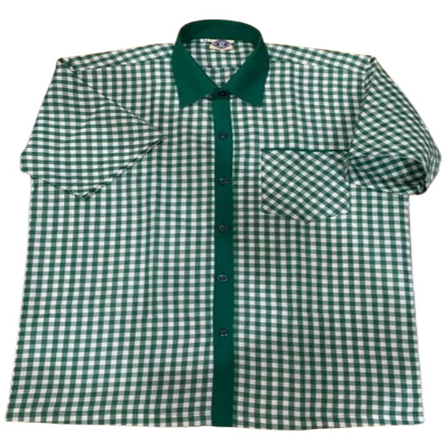 Government Uniform Shirt - Cotton, Customize Size, Multicolor | Half Sleeves, Unisex, Plain Pattern, School Wear
