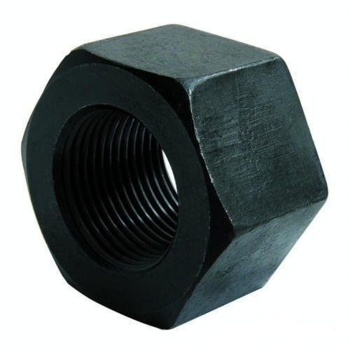 Hex Nuts - Mild Steel, Standard Size, Black Color | Rust Free, High Strength, Corrosion Resistant, Hexagonal Head for Commercial Use in Furniture and Machinery