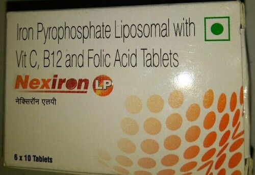 Iron Pyrophosphate Liposomal With Vit C, B12 And Folic Acid Tablets - Drug Type: Injection