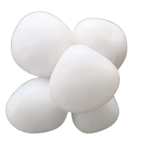 Natural Pebbles - Multi Shape Design, Durable White Natural Stone for Landscaping | Perfect Shape and Long-Lasting Quality