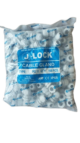 PVC White Pg Cable Gland - Durable PVC Two-Core Solid Round Conductor | Eco-Friendly PA Core Material Suitable for Industrial & Telecommunication Applications