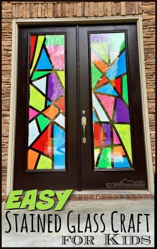 Stained Glass Craft Set - Multi-Color Glass, Blown Technique | Durable Art & Collectible for Kids, Designer Quality