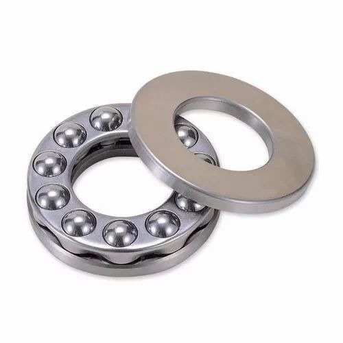 Thrust Ball Bearing - Semi-Automatic, Standard Size, Silver Color | Very Good Quality, Customized, Ceramic and Stainless Steel Material