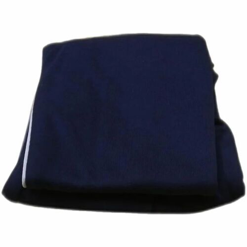 Unisex Blue Track Pant - Polyester Cotton, Customized Size, Blue with Attractive Striped Design | Regular Fit for Boys, Ideal for Kids