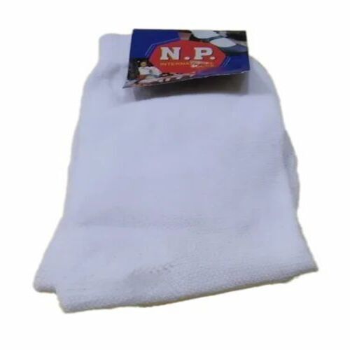 White Polyester School Socks - 2-Way Stretch, Size 4, White Color | Cool Dry Feature, Customizable Size