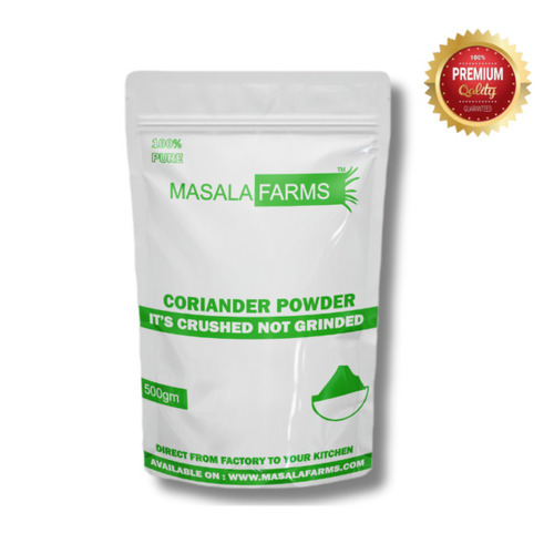 Coriander Powder - 100% Pure, Premium Quality, Brown Dried Powder | Health Friendly, Preservatives Free, Room Temperature Storage