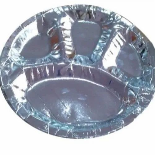 Disposable Silver Paper Plate - Size: 12Inch