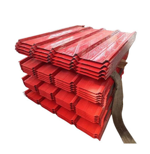 Aluminum Alloy Roofing Sheets - Standard Rectangular Size , Red Corrugated Design | Higher Strength, Easy to Install, Water & Weather Resistant