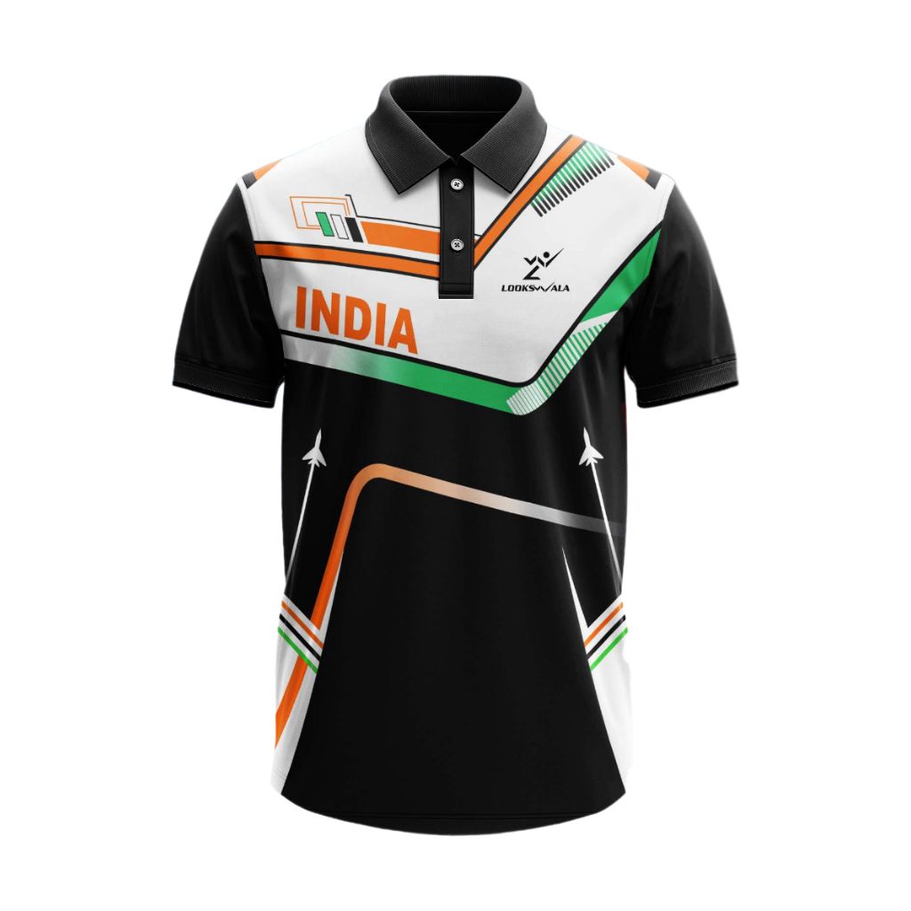 Sportswear Polo T Shirt - Polyester Fabric, Sizes S-xl | Multicolor Printed Design, Short Sleeves For Men