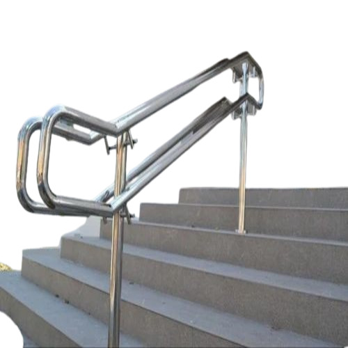 Stainless Steel Hand Railing - Premium SS 304 & 316, Polished Finish | Flat Glass for Balcony, Deck, Bridge, and Stairs Applications in Canteens and Homes