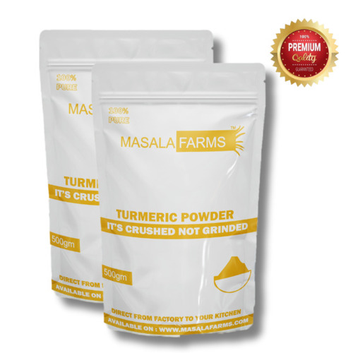 Turmeric Powder - 500g Premium Quality, 100% Pure Haldi Powder, Health Friendly, Preservatives Free, Yellow Blended Dried Powder