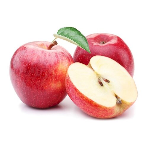 Apple - Whole, Standard Size, Red Color | 100% Pure Vegetarian, Nutrient-Enriched, Preservatives-Free, Fresh Grade A