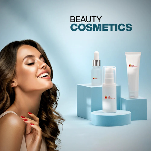 Beauty Cosmetic Set - Herbal Ingredients, Glitter Effect | Skin Friendly For Personal and Parlour Use on Dry Skin