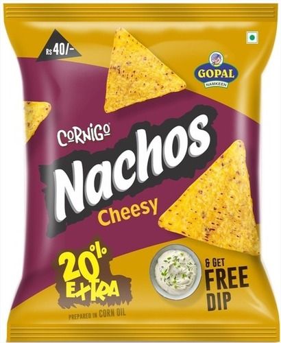 Cheesy Nachos Chips - Packaging: Bag