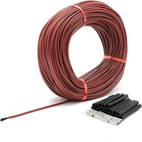Heating Wire - Copper Material, Red Color, Insulated, Industrial Usage | Features Copper Heating Elements, Warranty Included