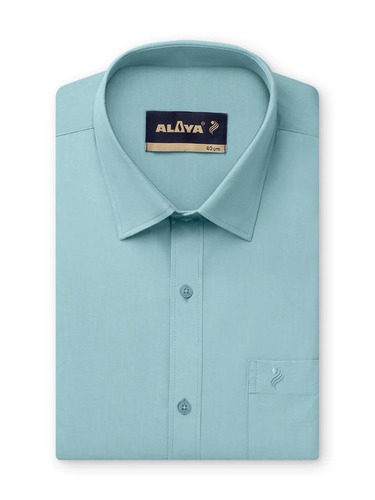 Mens Formal Shirts - Cotton Customized Sizes M/S/XS Light Green Color Plaid Pattern | Features: Tailored Fit Button-Down Classic Collar Long Sleeve Wrinkle-Resistant Breathable Material Anti-UV Cool Dry Waterproof
