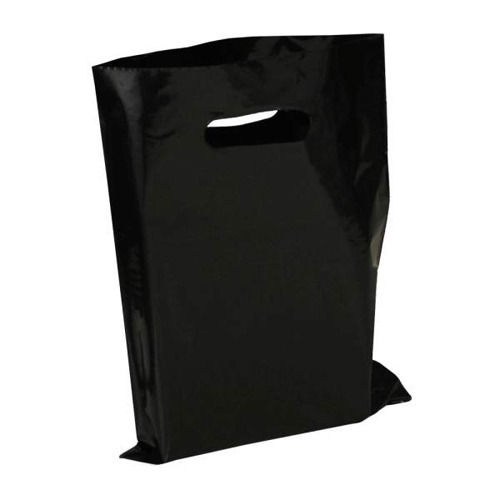 Plain Polythene Carry Bag - Color: Black