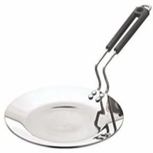 Stainless Steel Tawa For Cooking Use - Round Shape, Custom Size | Premium Quality Electric Cooking Application
