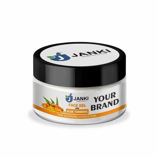 Turmeric Face Gel - Herbal Formula, Smooth Texture | UV Blocking, Skin Friendly, Safe for Personal and Parlour Use
