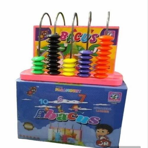 Premium Metal Abacus - Good Condition, 5 Rods For Kids Aged 4-6 Years, Multicolor Design
