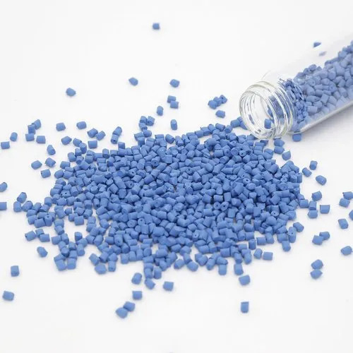 Blue Plastic Masterbatch - Granules, Eco-Friendly Recycled Material for Injection Molding Applications