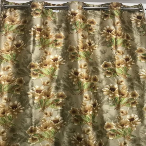 Digital Floral Printed Curtain Fabric - Polyester, Multicolor, Attractive Design , Perfect for Winter Use 